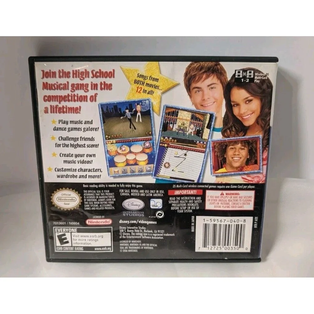 High School Musical Makin' The Cut Nintendo DS Complete In Box